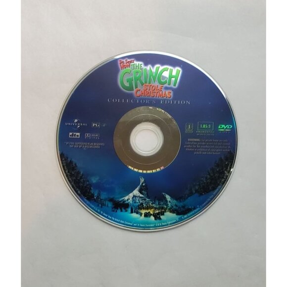 Dr. Seuss How The Grinch: Stole Christmas - DVD 2001 Collectors Edition - Picture 3 of 6